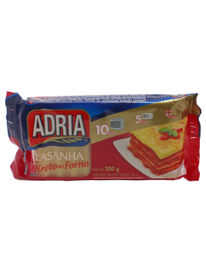 Massa p/ Lasanha  200g  ADRIA  