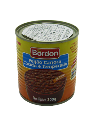Feijao Carioca Temperado  300g BORDON