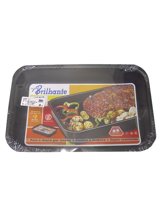 Assadeira Alta Antiaderente N.3(25X36cm) BRILHANTE