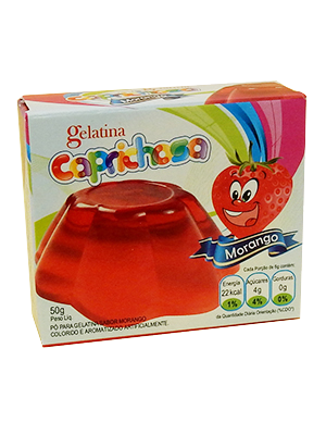 Gelatina de Morango 50g CAPRICHOSA