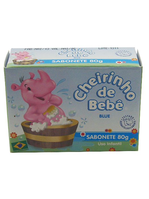 Sabonete  80g CHEIRINHO DE BEBÊ(Azul)