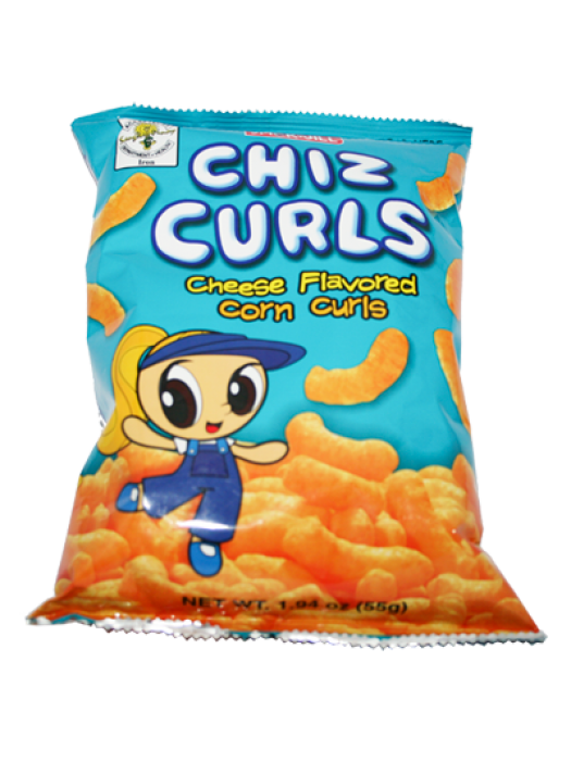 CHIZ CURLS CHEESE FLAVORED 55g