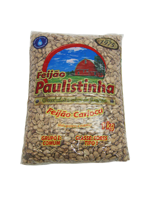 Feijão Carioca 1kg PAULISTINHA