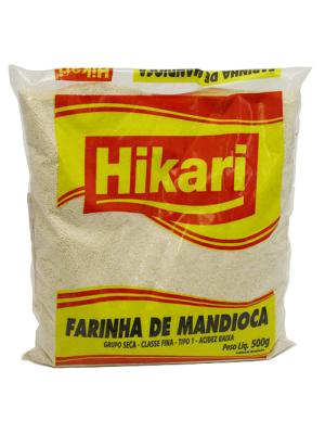 Farinha de Mandioca Crua 500g HIKARI 