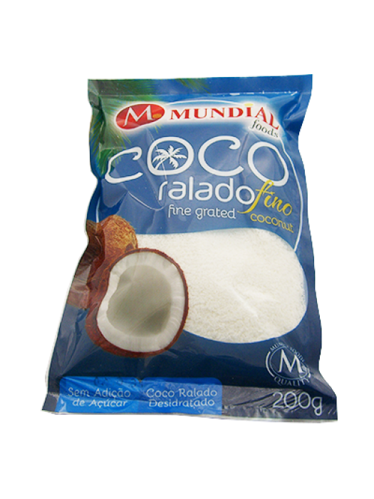 Coco ralado Fino  200g MUNDIAL FOODS