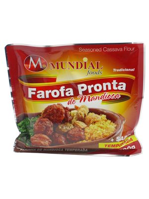 Farofa Pronta de Mandioca 300g  MUNDIAL FOODS