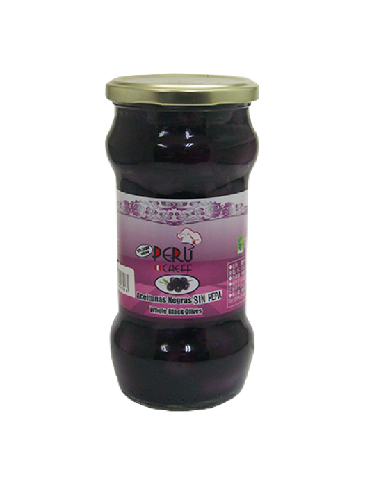 Aceitunas Negras Sin Pepa 565g PERU CHEFF