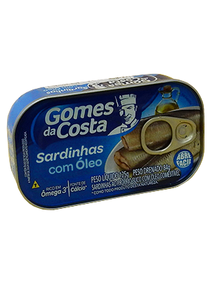 Sardinhas c/Oleo 125g GOMES DA COSTA