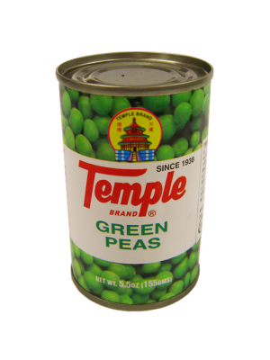 TEMPLE GREEN PEAS 155G