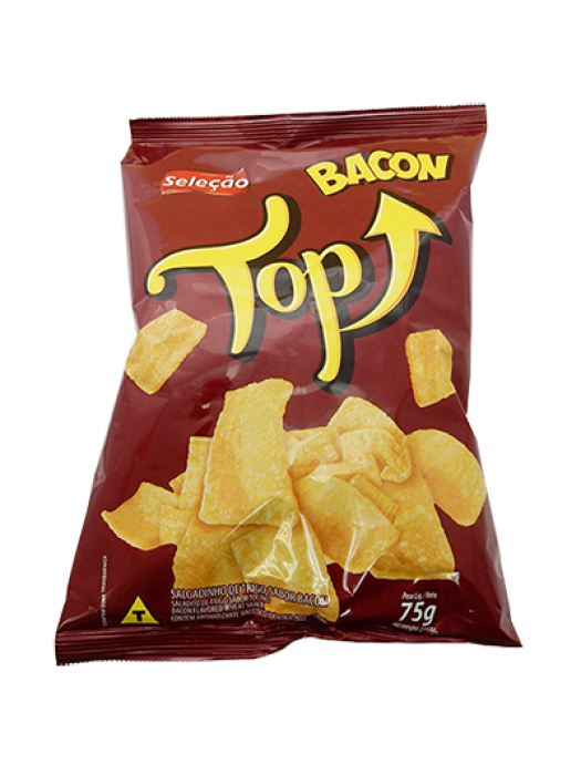 Salgadinhos de Milho Bacon 75g TOP