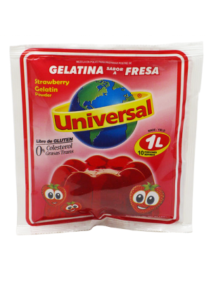 Gelatina  Fresa 75g 1L UNIVERSAL 